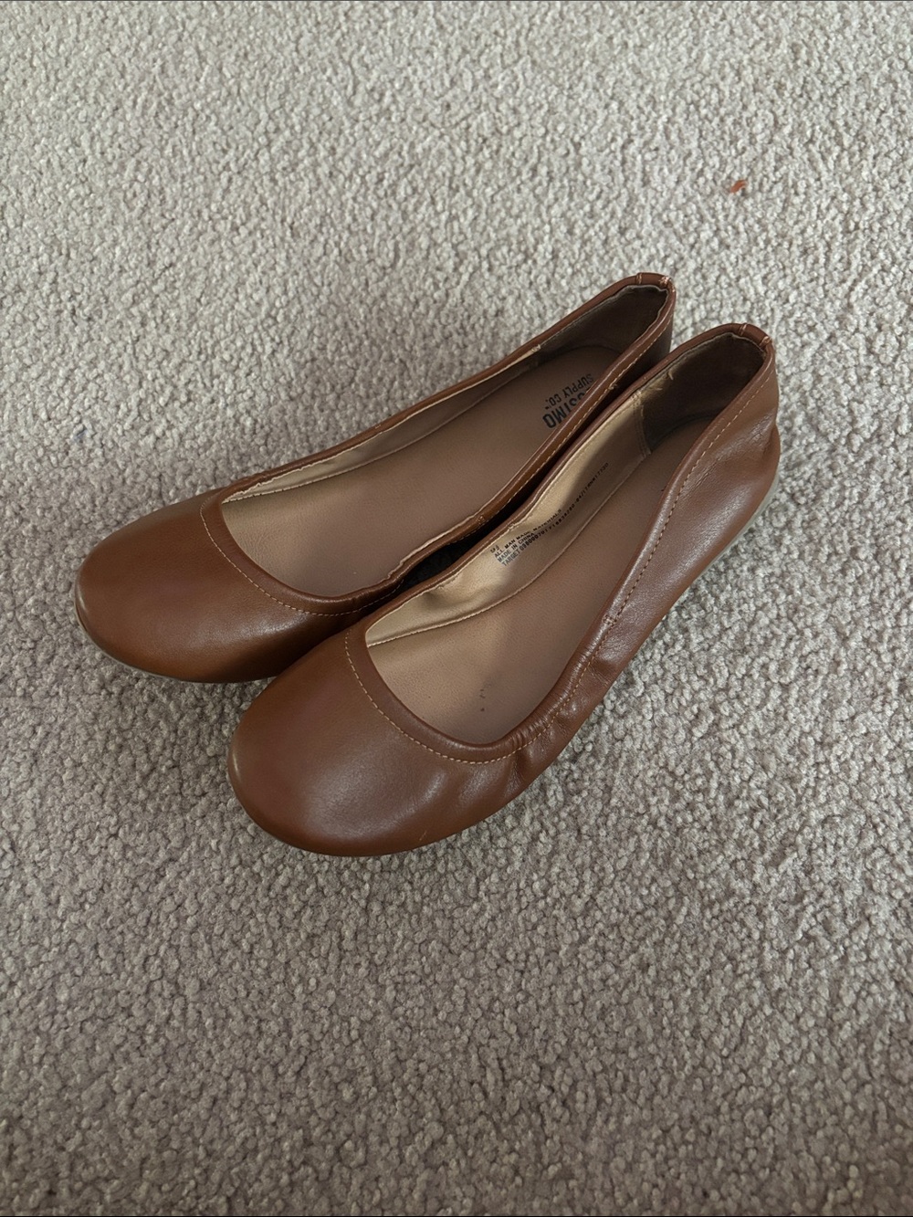 Massimo Classic Brown Ballet Flats size 9 1/2